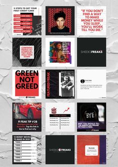 Modern and moody design Brand Identity Instagram Feed, Design Agency Instagram Feed, Singer Instagram Feed, Edgy Instagram Feed, Grunge Branding, Brand Instagram Feed, Edgy Branding