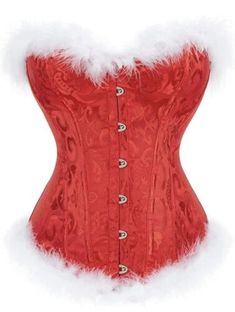 Red Santa Corset & Thong New XL  | eBay