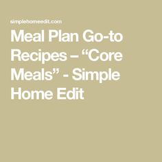 the meal plan go - to recipe book is shown in white on a beige background