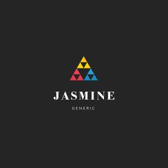 the logo for jasmine generic's new clothing line, featuring geometric shapes