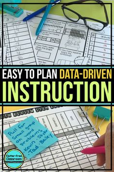 an easy to plan data driven instruction for students