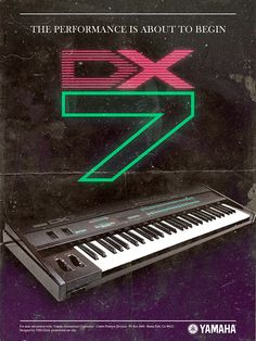 an electronic keyboard with the words ex on it