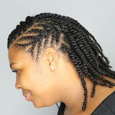 Double Strand Twist, African Natural Hairstyles, Flat Twists, Flat Twist Hairstyles, Flat Twist Updo, Twisted Updo, Really Short Hair, Twist Styles