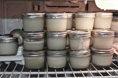 there are many jars that are in the oven