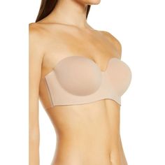 Nordstrom Voluptuous Backless Strapless Bra Adhesive Nude Beige New Lingerie D New With Tags * Color: Nude * Size: D * Backless Strapless Backless Bra, Green Bras, Comfy Bra, Backless Bra, Fashion Forms, Nude Bra, Black Lace Bralette, Bralette Crop Top, T Shirt Bra