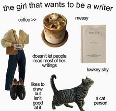 the girl wants to be a writer