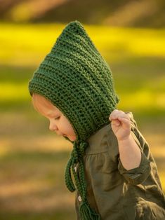 Sage green pixie elf hat by Two Seaside Babes Crochet Elf Hat, Hat Photography, Enchanted Forest Theme, Baby Costume, Elf Clothes, Pixie Hat, Hospital Outfit, Dog Clothes Patterns, Art Study