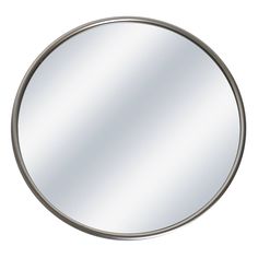 a round mirror on a white background