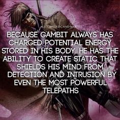 Marvel Powers, Gambit X Men, Gambit Marvel, Dc And Marvel, Remy Lebeau, Rogue Gambit, Potential Energy