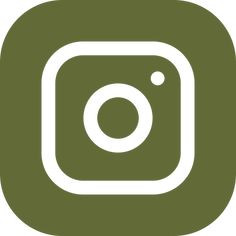 the instagram logo is shown in white on a dark green square with an oval at the center