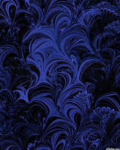 an abstract blue and black background with swirls