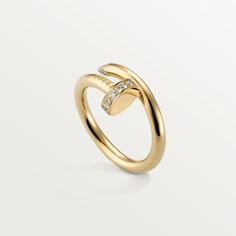 CRB4216900 - Juste un Clou ring - Yellow gold, diamonds - Cartier Piaget Ring, Juste Un Clou Ring, Nail Ring, Never Fade, Titanium Rings, Rachel Zoe, Classic Ring, Love Bracelets, Sparkle Diamonds