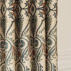 a curtain with an ornate design on it