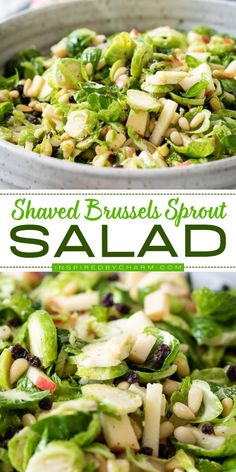 Elevate your Thanksgiving feast with the best shaved Brussels sprout salad! This shaved Brussels sprout recipe is a fresh, healthy, filling and flavorful. Discover this easy Thanksgiving recipe that will have everyone coming back for more! Sprout Salad Recipes, Shaved Brussels Sprouts Recipe, Sprout Recipe, Brussel Sprout Salad Recipes, Brussels Sprout Salad, Side Salad Recipes