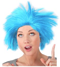 PRICES MAY VARY. 1 Blue Afro Fuzzy Wig - This blue afro style frizzy wig is the ideal character wig for all your favorite costume ideas. 1 Size Fits Most The Ideal Fuzzy Wig - A playful character wig makes a nice troll wig, etc. A Great Addition To Your Favorite Costumes - The ideal add on item for any costume, troll costume, clown costume, etc. 1 Blue Fuzzy Afro Troll Wig. 1 Blue Afro Frizz Costume Wig - The ideal wig for a clown, troll, or any other funny costume ideas.The Ideal Character Cost Troll Wig, Burning Man Accessories, Punk Rock Hair, Punk Costume, Clown Wig, Troll Costume, Wig Costume, 80s Costume, Afro Style