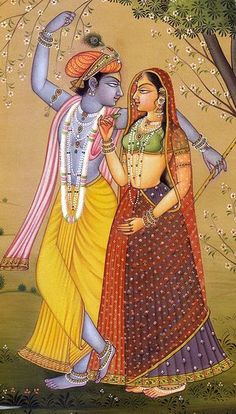 Krishna Ji Images, Rajasthani Miniature Paintings, Asian Gods, Betel Leaf, Rajasthani Painting, Indian Traditional Paintings, Rajasthani Art, Mughal Art Paintings, Mughal Paintings