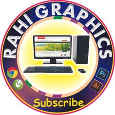 the logo for graphics subscribe is shown in front of a computer and mouse