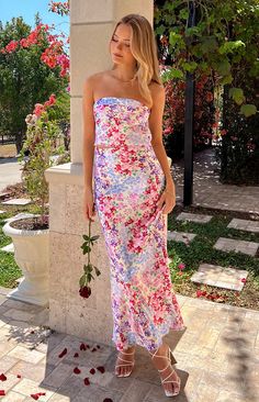 Genevieve Floral Print Maxi Skirt – Beginning Boutique US Floral Matching Set, Matching Skirt Sets, Floral Set Outfit, Sun Dresses For Summer, Spring Maxi Skirt, Matching Skirt Set, Floral Print Maxi Skirt, Maxi Skirt Set, Satin Maxi Skirt