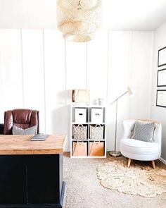 a living room filled with furniture and decor