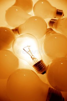 many light bulbs are arranged in the shape of a circle royalty images and stock photos