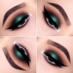 Brown Smokey Eye, Smokey Eye Look, Green Smokey Eye, Brown Smokey, Christmas Makeup Look, Holiday Makeup Looks, Smokey Eye For Brown Eyes, Green Makeup