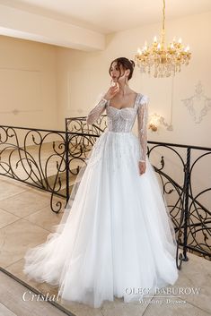 Gorgeous handmade wedding dress. Made of high quality materials, soft tulle, exquisite lace, dress skirt with a train, color off white. Oleg Baburow Wedding Dress, Simple Wedding Dress With Sparkle, Oleg Baburow, Simple Elegant Wedding Dress, Elegant Bridal Gown, Sparkle Skirt, Wedding Dress Guide