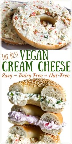 the best vegan cream cheese bagel recipe