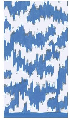 an abstract blue and white design on fabric