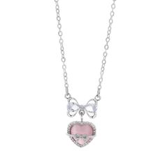 Pink Cat's Eye Heart Bow Tie Statement Necklace  Buy 3 Pay for 2  Buy at Khanie Bow Tie Design, Y2k Coquette, Cosplay Fashion, Necklace Length Chart, Pretty Jewelry Necklaces, Bracelet Size Chart, Trending Necklaces, Cats Eye Stone, Stacked Necklaces