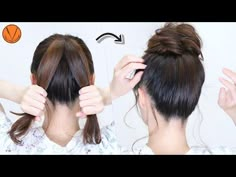 【updo hairstyles】Easy bun hairstyle // Hair Tutorials // chinon // hair stylist - YouTube Easy Up Bun Hairstyles, Good Buns Hair, Easy Bun Tutorial Step By Step, Sophisticated Bun Hairstyles, Easy Bun Medium Length Hair, Hair Putups Styles Easy, High Bun Medium Length Hair, Diy Updos For Medium Hair Tutorials, High Buns For Short Hair