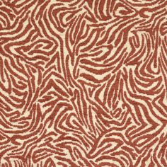 an orange and white animal print fabric