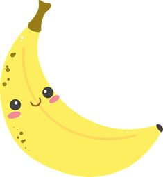 a cartoon banana with eyes drawn on it