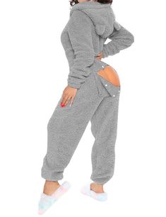 PRICES MAY VARY. HIGH QUALITY MATERIAL - Our Warm Fuzzy Pajamas for Women is Made of Soft Fleece Sherpa, the Fuzzy Fleece Fabric is So Warm that Keep You Never Feel Cold in Spring, Autumn and Winter. FEATURE - One Piece Outfit Pajamas, Fuzzy Sherpa Fleece Jumpsuit, Long Sleeve Fleece Cute Bear Ear Cap Romper Sleepwear. SIZE - Please Check SIZE CHART On the Last Picture Before your Order our Fuzzy Fleece One Piece Outfits Pajamas. PACKAGE - Sherpa Fleece One Piece Zipper Pant Hooded Jumpsuit. OCC Long Tube Dress, Pijamas Women, Lounge Jumpsuit, Hooded Sweater Dress, Jumpsuit Casual, Lace Pink Dress, Solid Color Dress, Suspender Dress, Casual Jumpsuit