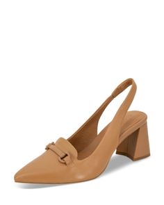 Gentle Souls by Kenneth Cole Women's Dionne Pointed Toe Slingback Pumps Brown Slingback Pumps With Buckle For Work, Chic Brown Slingback Pumps With Buckle Closure, Brown Open Heel Slingback Pumps For Office, Brown Slingback Sandals For Work, Beige Slingback Pumps For Work, Beige Leather Slingback Sandals For Office, Summer Office Brown Slingback Pumps, Beige Slingback Sandals For Work, Beige Leather Slingback Pumps With Buckle Closure