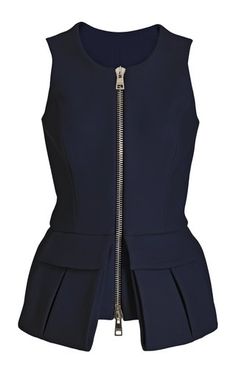 Women's Brandon Maxwell Pre Fall 2023 Collection | Moda Operandi Luxury Blue Sleeveless Outerwear, Brandon Maxwell Fall 2023, Brandon Maxwell 2024, Brandon Maxwell Spring 2024, Designer Navy Single-breasted Outerwear, Brandon Maxwell, Moda Operandi, Wardrobe Essentials, Elegant Dresses