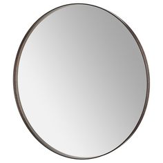 a round mirror on a white background with no people around it or in the reflection