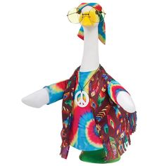 Goose Costume, Pilgrim Dresses, John Lennon Style, Porch Goose, Lawn Goose, Office Health, Goose Clothes, Nostalgic Candy, Peace Necklace