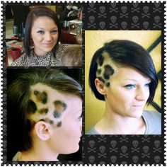 Cheetah print hair color Cheetah Print Hair, Extreme Hair, Hairstyle Trends, Shaved Sides, Amazing Hair, Leopard Spots, Trending Haircuts, Girl Short Hair