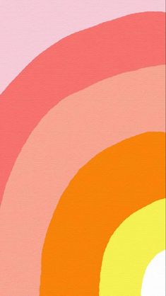 an abstract painting with different colors and shapes in the center, including pink, orange, yellow, and green