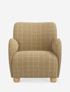 Sand-toned accent chair with a grid pattern Upholstery, Accent Chair, Accent Chairs, Lounge