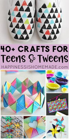 Camp Crafts For Teens, Crafts For Rainy Days, Crafts For Middle Schoolers, Easy Diy Arts And Crafts, Crafts For Older Kids, Craft Ideas For Teens, Middle School Crafts, Fun Art Projects, Fun Crafts For Teens