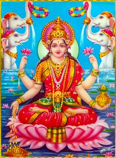 LAKSHMI DEVI Lakshmi Diwali, Diwali Gods, Vishnu Art, Maa Image, Bhagavata Purana, Devi Images Hd, Lakshmi Devi, Saraswati Goddess, Wallpaper Images Hd