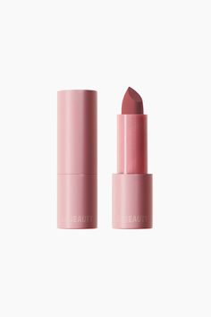 Pleasant  hydrating matte lipstick with an intensely pigmented luminous matte payoff. Formulated with hyaluronic acid. Vegan. 0.15 oz. Yellow Lipstick, Beige Lipstick, White Lipstick, Orange Lipstick, Glossier Lipstick, Women Lipstick, Purple Lipstick, Brown Lipstick, Black Lipstick