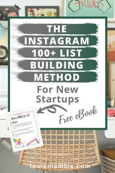 the instagramm 101 + list building method for new startups free book cover