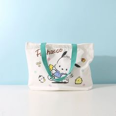 Kawaii Friend Tote Bags ON1347 Kawaii Large Capacity Shoulder Bag, Large Capacity Kawaii White Shoulder Bag, Large Capacity White Kawaii Shoulder Bag, White Large Capacity Kawaii Shoulder Bag, Cute Rectangular Canvas Bag For School, Cute Daily Use Shoulder Bag, Cute Large Capacity Shoulder Bag For Daily Use, Kawaii Rectangular Shoulder Bag With Cute Design, Kawaii Shoulder Travel Bag