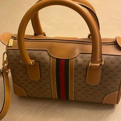 Gucci Vintage Handbag Never Used With Bag. Gucci Crossbody Satchel With Top Carry Handle, Gucci Crossbody Satchel, Gucci Rectangular Bag With Gold-tone Hardware, Gucci Bag With Gold-tone Hardware And Top Handle, Gucci Top Handle Bag With Gold-tone Hardware, Gucci Beige Crossbody Satchel, Gucci Satchel Shoulder Bag With Handles, Gucci Satchel Shoulder Bag, Gucci Top Handle Shoulder Bag