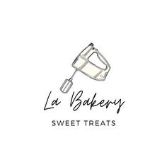 the logo for la blokeryy sweet treats, with a hand mixer on it