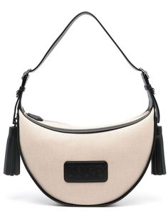 kenzo-bags-1727717383614035713-0 Kenzo Crossbody Bag, Hardware Logo, Feature Light, Flats Top, Black Canvas, Canvas Leather, Light Beige, Leather Trims, Patch Logo