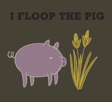 a pig standing next to a plant with the words i floor the pig on it