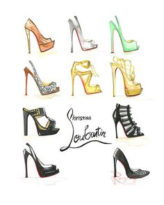 Christian Louboutin shoe art,Shoe art,Fashion art,Fashion Wall Art,High fashion,Fashion Print,Dressi Dressing Room Art, Shoe Sketches, Shoes Illustration, Fashion Art Prints, Shoe Design Sketches, Girly Wall Art, Shoes Drawing, Fashion Wall Art, Fashion Design Sketches